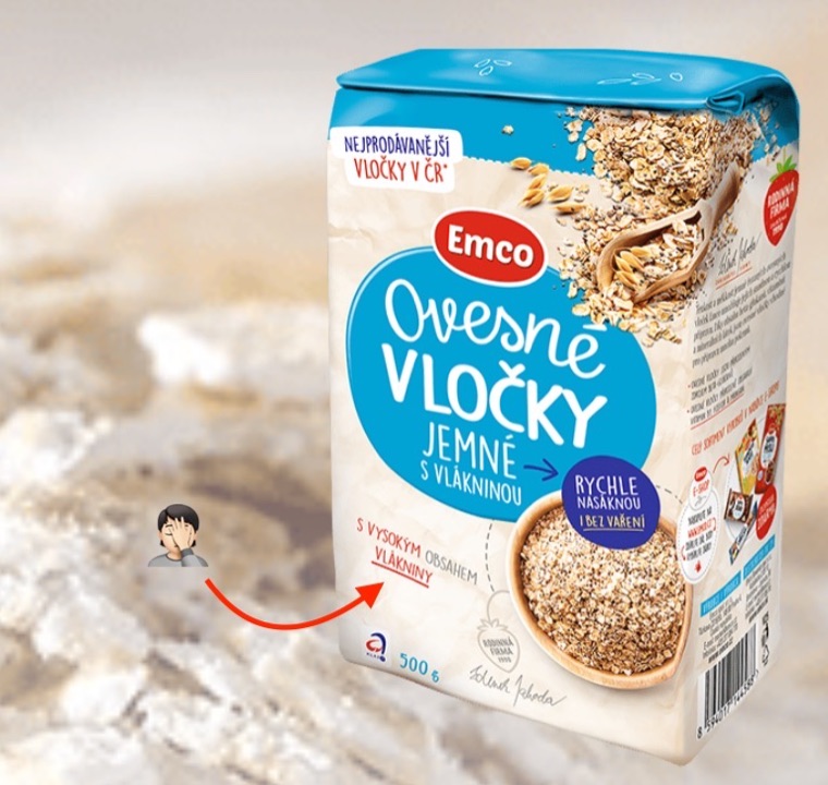 High-fiber rolled oats